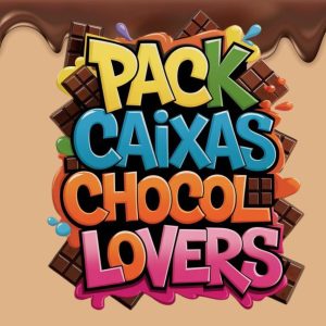 Pack de Moldes Editáveis - ChocolLovers | 17 Caixas Para Páscoa!